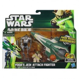 Star Wars Yoda's jedi attack fighter with Yoda & Super Battle Droid