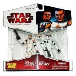 Clone commander Cody and Clone trooper Echo 2-pack