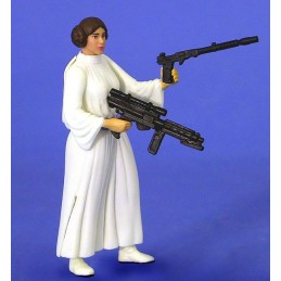 Princess Leia organa with blaster rifle