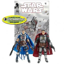 Jaster Mereel and Montross Jango Fett: Open Seasons n°2 comic book reprint and helmets for both figures