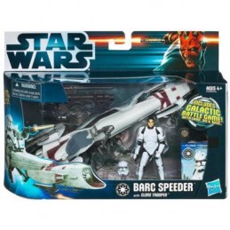 Barc speeder with clone trooper